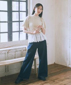 earth music&ecology ハイウエストデニムパンツ