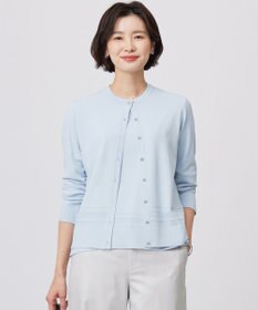 J.PRESS LADIES S 【洗える】RAYON ELITE STRETCH クルーネック カーディガン