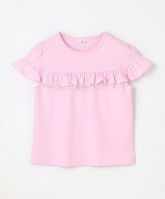 組曲 KIDS 【UVケア】【110-140㎝】フレアラッフル Tシャツ