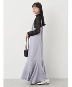 earth music&ecology サテンキャミワンピース