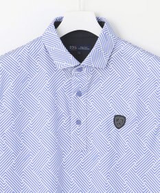 23区GOLF 【MEN】「HYGRA」幾何柄清涼ポロシャツ