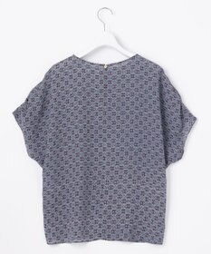 自由区 【洗える・XSサイズあり】アラベスクプリント ブラウス