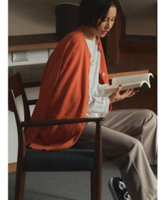 Green Parks ミドル丈モックネックカーディガン