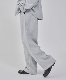 WEGO 【ウエストゴム/MLサイズ展開/ユニセックス着用ITEM】ボンディングワイドスウェットパンツ