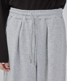 WEGO 【ウエストゴム/MLサイズ展開/ユニセックス着用ITEM】ボンディングワイドスウェットパンツ