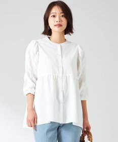 ANY SIS 【洗える】ギャザースリーブ ブラウス