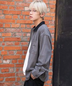 WEGO 【ユニセックス着用ITEM/MLサイズ展開】コーデュロイシャツジャケット