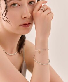 Phoebe 〈金属アレルギー対応〉バブルニュアンスバングル　シルバー/ニッケルフリー
