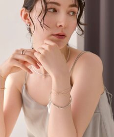 Phoebe 〈金属アレルギー対応〉バブルニュアンスバングル　シルバー/ニッケルフリー