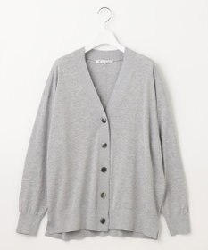 23区 L 【洗える】スビンハイツイストコットン カーディガン