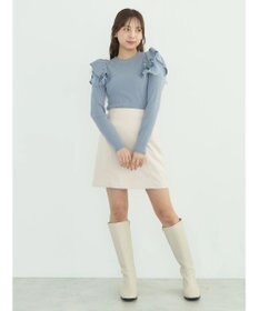 earth music&ecology ショルダーチュールレースプルオーバー