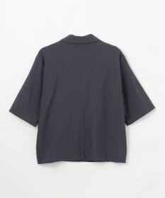 ANY L 【洗濯機可/接触冷感/UVケア】清涼リラックス半袖ジャケット