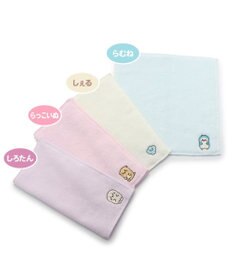 Mother garden しろたん 無撚糸 ミニタオル 刺繍 ワンポイント入り 《単品》