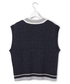 J.PRESS YORK STREET 【WOMEN】ケーブルチルデン ニットベスト