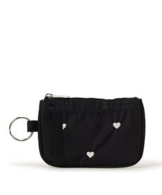LeSportsac KEY CARD HOLDER/レッド/ホワイトハートEMB