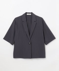 ANY L 【洗濯機可/接触冷感/UVケア】清涼リラックス半袖ジャケット