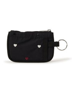 LeSportsac KEY CARD HOLDER/レッド/ホワイトハートEMB