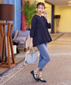 Tiaclasse 【安田美沙子さん着用・洗える】ストレッチストレートデニム