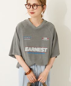 AMERICAN HOLIC ピグメントレーシングプリントTシャツ