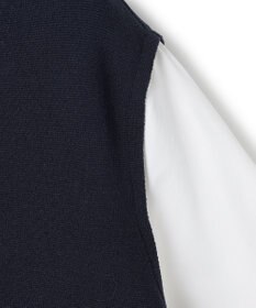 ICB L 【洗える】 クロスコンビ ニットワンピース