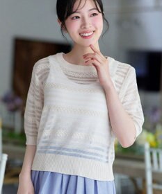 Tiaclasse シアーボーダーニット