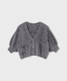 GRACE CONTINENTAL フェザースリーブニットカーディガン