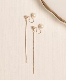 Phoebe 2wayベーシックパールエレガントイヤリング