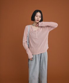 Green Parks ヘンリーネックシアーベロアプルオーバー