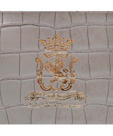 A.D.M.J. 【牛革】クロコ型押しヘリ巻きボストン23cm