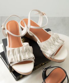 WEGO ウェッジソールフリルサンダル