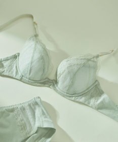 une nana cool リニューアル【綿混】ビタードットコットン 3/4カップブラ