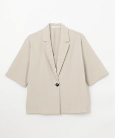 ANY L 【洗濯機可/接触冷感/UVケア】清涼リラックス半袖ジャケット