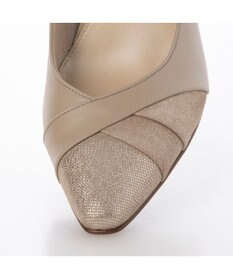 Riz raffinee <Riz raffinee>異素材ポインテッドトゥコンビパンプス