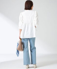 ANY SIS 【洗える】ギャザースリーブ ブラウス