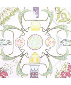 Marca ＜春の新色！＞【伝統横濱スカーフ】フラワーベースヌーヴォー  小判 シルクツイルスカーフ