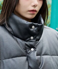 WEGO 【25秋冬新作】PUスタンドパファーブルゾン