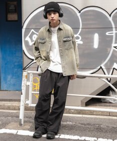 WEGO 【ユニセックス着用ITEM】 デニムBIGシャツ（LS）