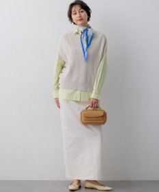 23区 【一部先行予約/VERY掲載】CANCLINI シャーティング ベーシックシャツ