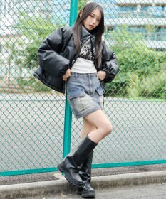 WEGO 【25秋冬新作】PUスタンドパファーブルゾン