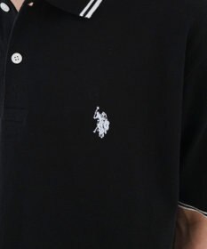 WEGO 【ユニセックス着用ITEM/SMLサイズ展開】別注USPOLOラインポロシャツ