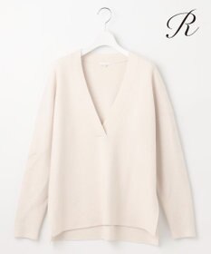 23区 【R(アール)】カシミヤブレンド Vネックニット
