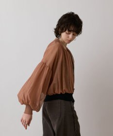 GRACE CONTINENTAL シアーニットバルーンジャケット