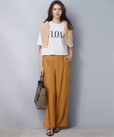 23区 【SLOW/一部店舗限定】ヴィンテージライクジャージー クロップド ロゴ Tシャツ