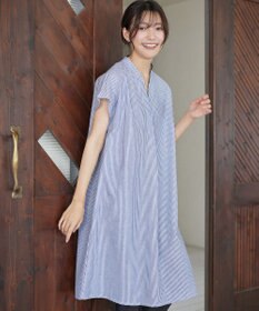 Tiaclasse リネンミックススキッパーシャツワンピース