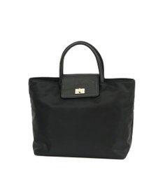 UNBILLION VERYコラボ　ペルケ perche / 牛革フラップナイロントートバッグ