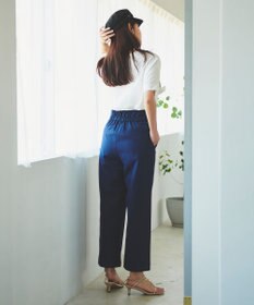 Feroux 【洗える】ハイウエストマリン パンツ