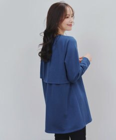 Tiaclasse L 【洗える】バックフレア裏毛チュニック