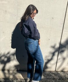 woadblue 【先行販売】SALUU サルー ストレートアンクル デニムパンツ