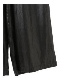 YECCA VECCA グロッシーコーティングサテンパンツ