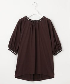 自由区 S 【洗える】コード刺繍 カットソー